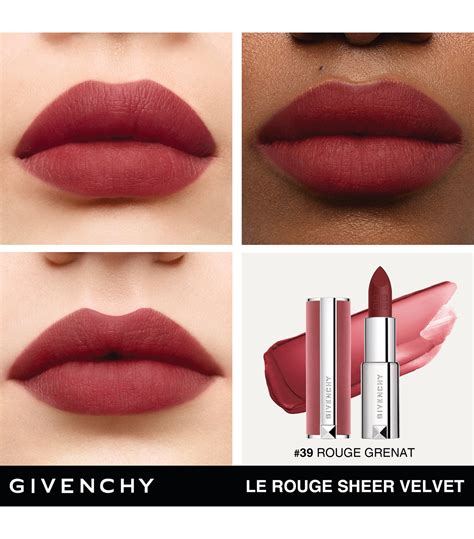 givenchy n39|Givenchy le rouge sheer velvet.